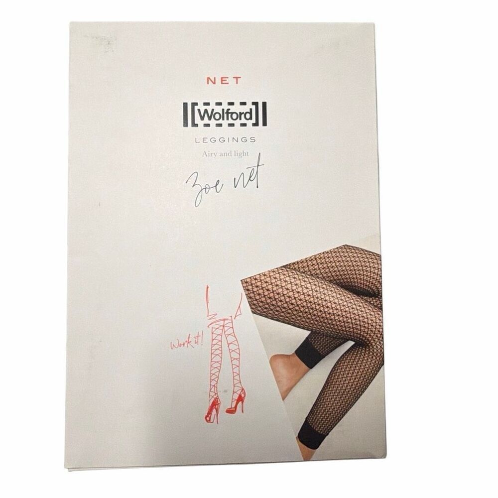 NWT Wolford Zoe Net Leggings Honey 19278  S.